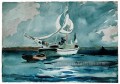 Sloop Nassau réalisme marine peintre Winslow Homer